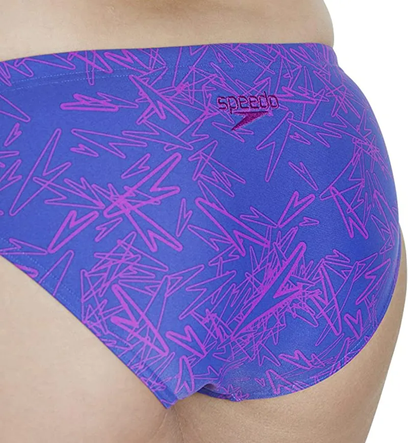 Speedo Women's Boom Allover 2 Piece Swimsuit Purple/Pink 28-6